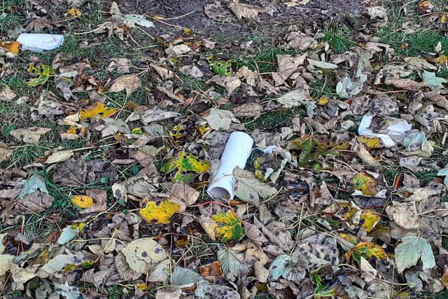 Used toilet roll, soiled clothing, and human excrement has been found at Darnall Cemetery within the last three weeks
