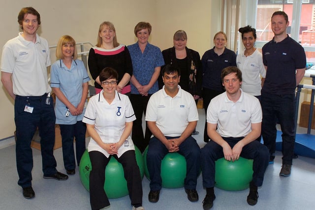 The Physio team at the University Hospital of Hartlepool. Remember this from 2013?