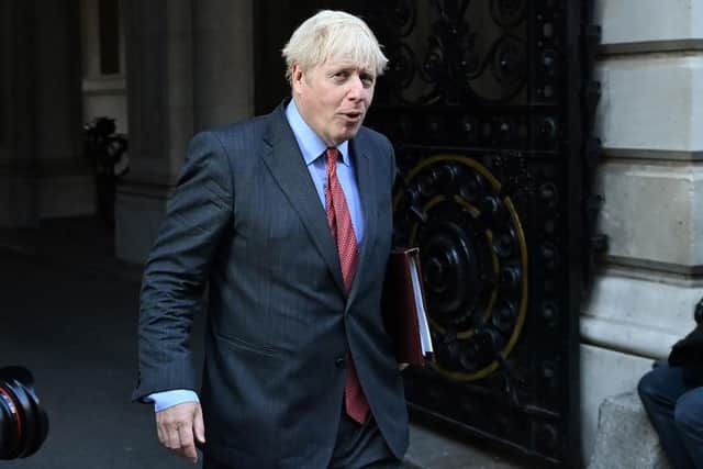 Britain's Prime Minister Boris Johnson (Photo by JUSTIN TALLIS / AFP) (Photo by JUSTIN TALLIS/AFP via Getty Images)