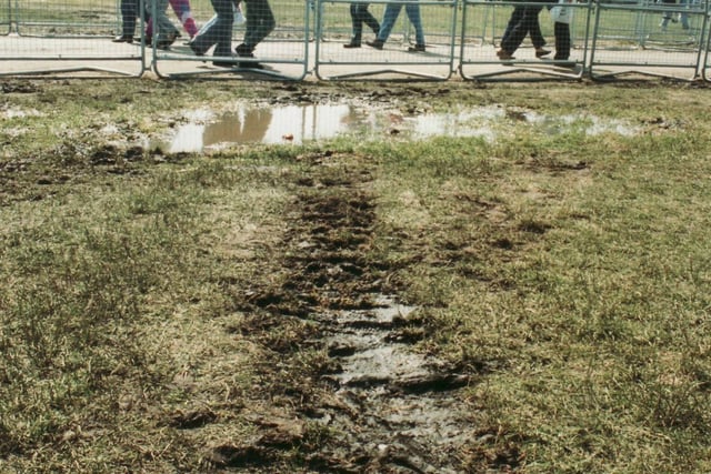 A muddy day at Southsea Common in June 1994