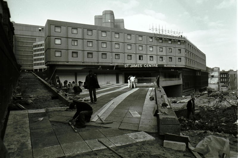 The St James Centre nearing completion in 1973.