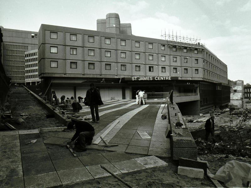 The St James Centre nearing completion in 1973.