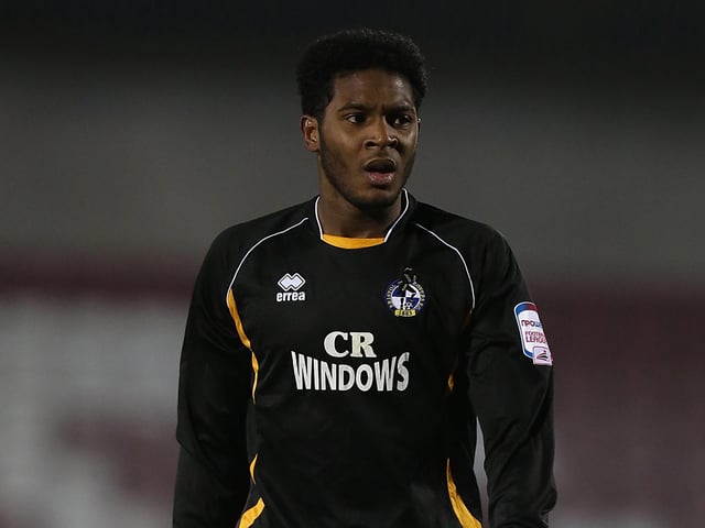 A little less hair than the striker has now aged 19 in action for Bristol Rovers.
