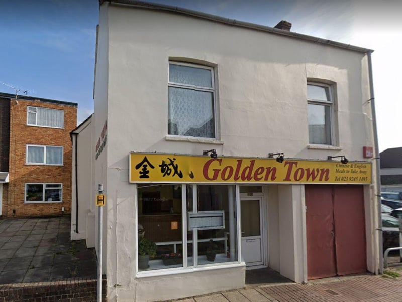 Rated 5: Golden Town Chinese Take Away at 100 West Street, Havant; rated on September 16.