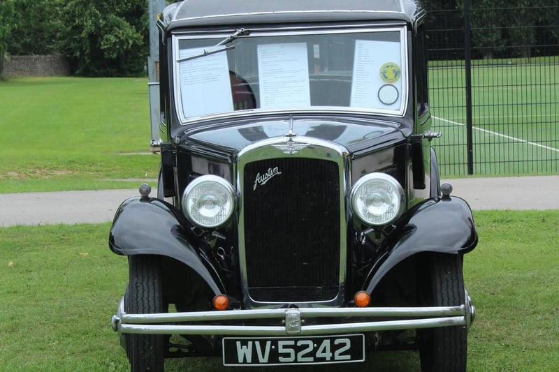 One of the vintage cars on display. It gave visitors a chance to ride back in time.