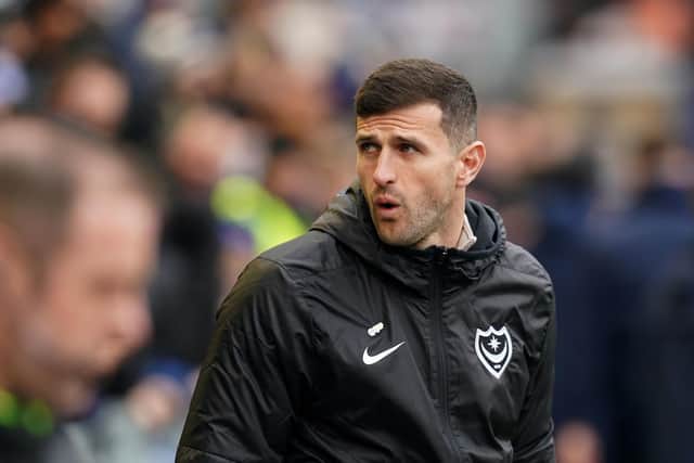 Portsmouth's John Mousinho wasn't all to happy with Sheffield Wednesday. (Gareth Fuller/PA Wire)