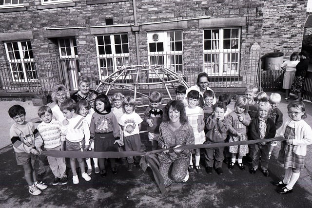 The opening of the new playground at Westways Nursery School, Sheffield - September 10, 1990