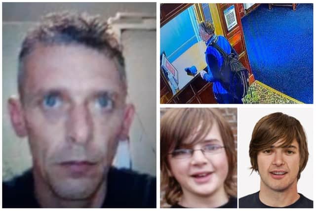 Richard Dyson (left); Joseph (top right) and Andrew Gosden (bottom right) are all currently missing. Can you help police to trace them?