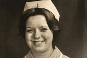 Chris when she first started nursing in 1971.