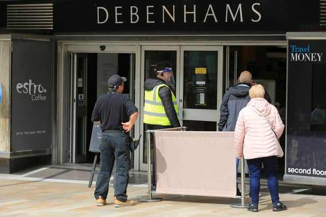 Debenhams has two department stores in Sheffield