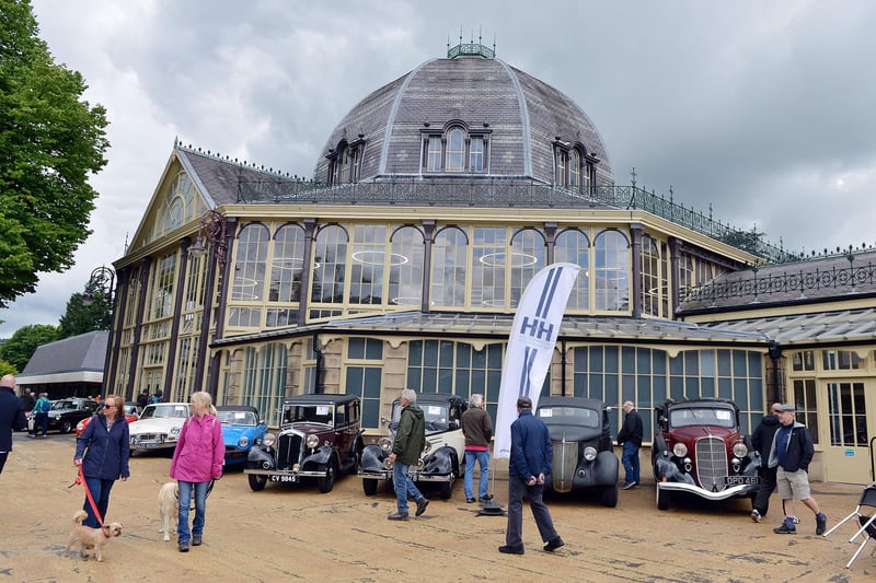 The H&H classic car auction is taking place in Buxton Pavilion gardens.