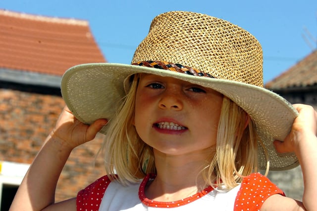 Kelly Wain, aged five, at the Yorkshire Wildlife Park, Branton,  enjoying some sun back in 2009