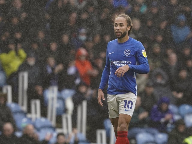 The latest Pompey player to reach 100 appearances. The former Burton ace has impressed in recent weeks while operating behind two strikers in Danny Cowley’s 3-5-2 formation.