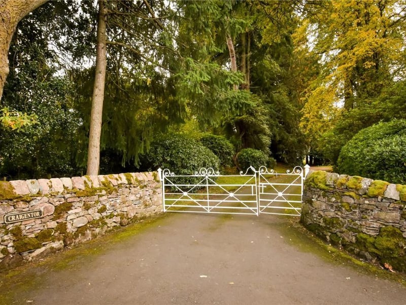 Gated entrance.