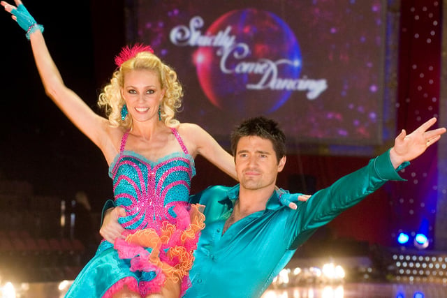 Camilla Dallerup and Tom Chambers on the Strictly Come Dancing 2009 tour that visited Sheffield Arena. © Paul David Drabble