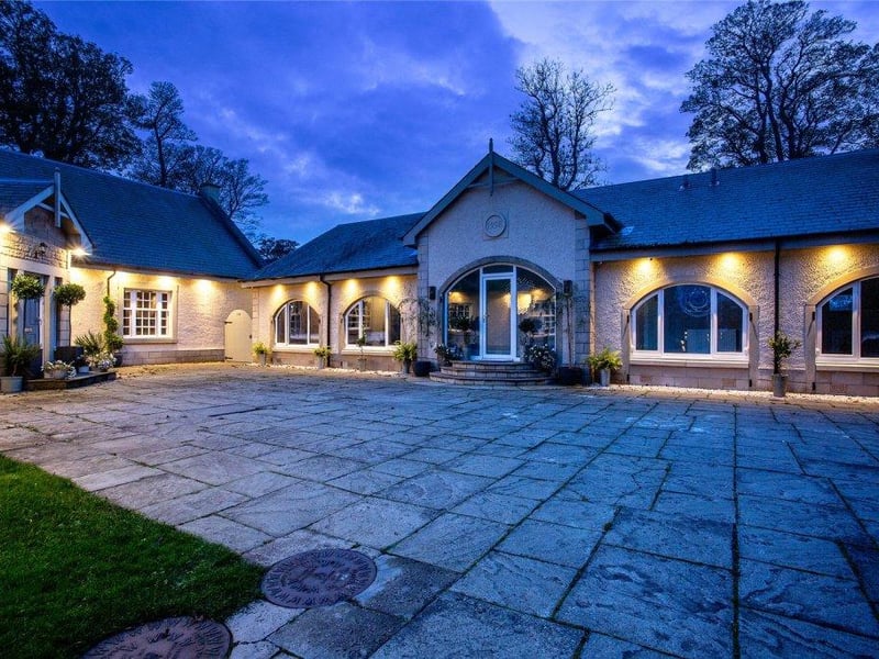 External lighting on properties.