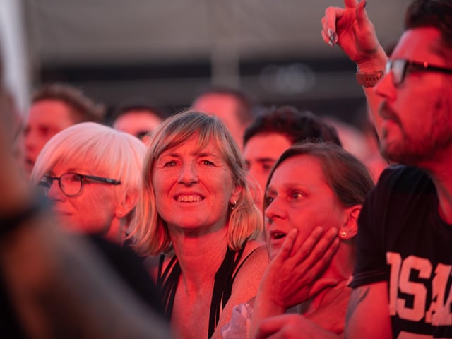 The crowd enjoying Plan B on The Common Stage. Picture: (250819-093)