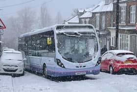 Bus company First has revealed which of its services are running this morning in Sheffield