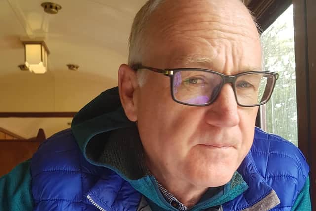 Simon Lowe said he was "bewildered and upset" at the attack as he was cycling home along the A619 in the Peak District.