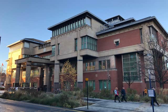 Sheffield Crown Court, pictured, has heard how a judge fears a mentally-ill Sheffield man might murder his parents after he threatened to kill his mother.