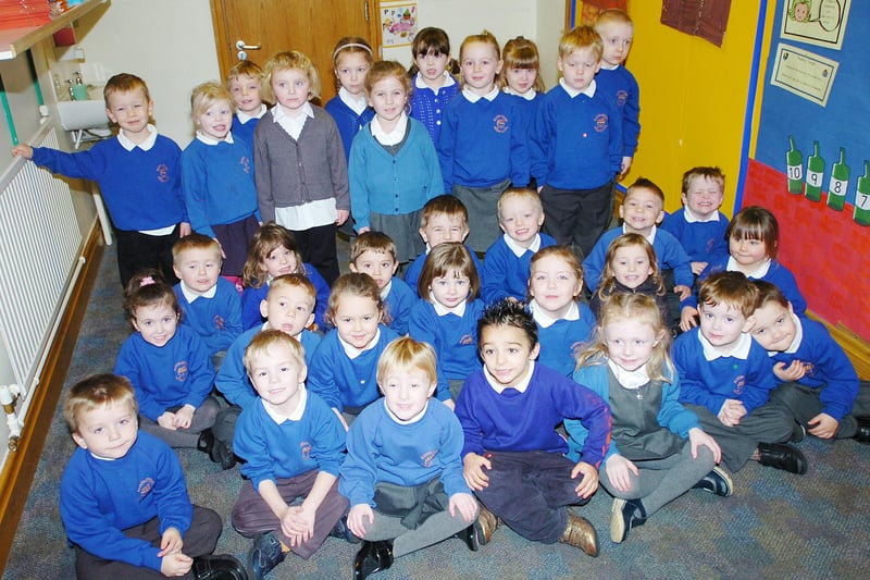 So many faces to recognise in this view of the new starters at Eldon Grove Primary School in 2007.