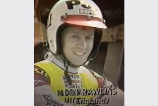 Former Herries School pupil Ian Rawlins from Wombwell, suffers from Stiff Body Syndrome. A former motorcycle triast star, he can not longer even watch because of his illness. Picture shows him in his motorcycling days