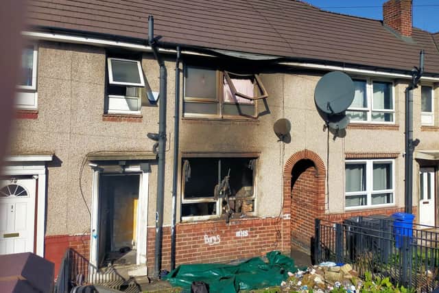 CCTV seen by The Star captured how a car pulled up to the house before a sudden explosion broke out on the second floor, before the car then sped away.