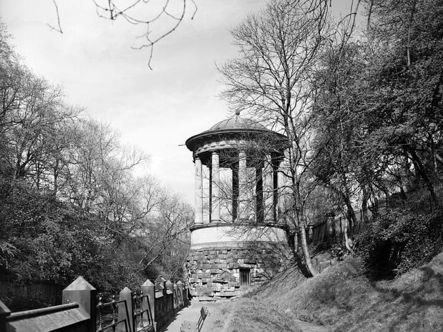 St Bernard's Well, on the banks of the Water of Leith, photographed in April 1961.