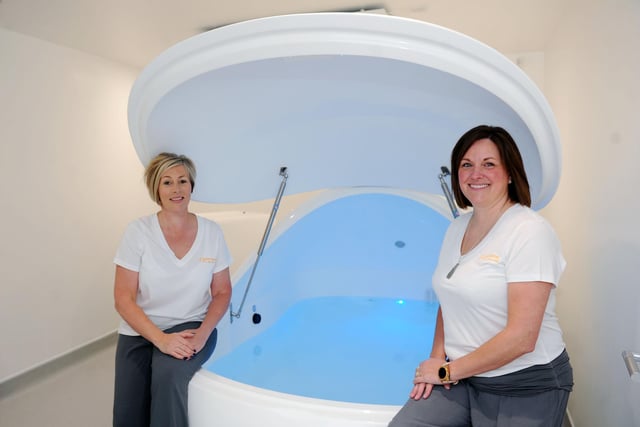 Res(e)t Float Centre owners Susan Bell and Donna-Jane Dick said opening the flotation tank facility in May was a dream come true for them.  The centre is within Epoch House, Falkirk Road, Grangemouth.