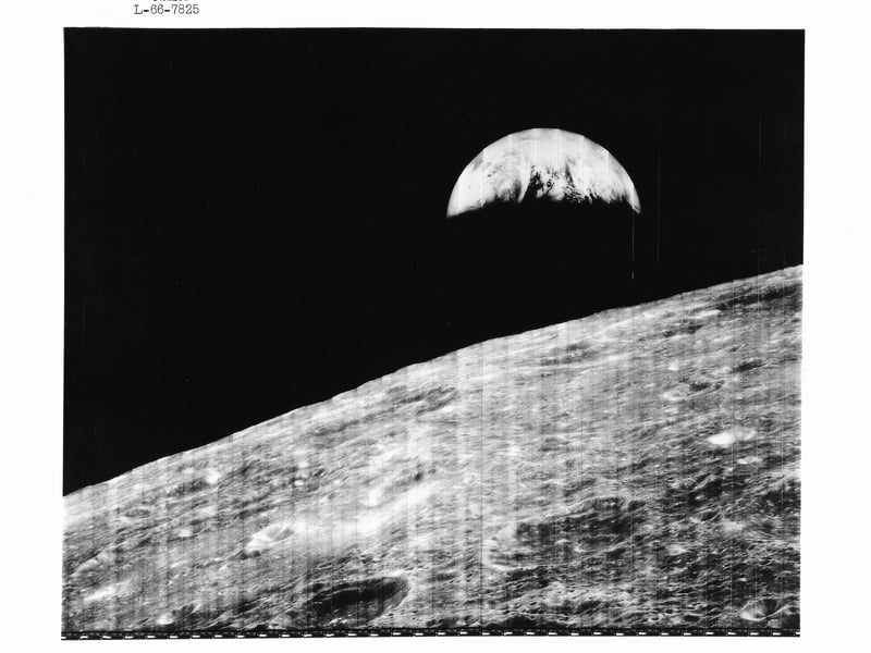 A momentous image is the world’s first image of the earth rising above the moon’s horizon, captured and sent back by Lunar Orbiter 1, the first U.S. robotic spacecraft to orbit the moon. The famous image, titled Earthrise was taken on August 23, 1966 Each of the five orbiters subsequently sent 200 photographs, which helped NASA select safe landing sites for the Apollo missions. It is estimated to fetch £800-£1,200.
