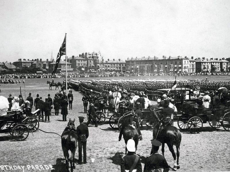 The birthday parade on Southsea Common for King George V probably between 1910 and 1914.
Picture: Costen.co.uk