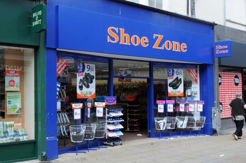 Shoe Zone, pictured here seven years ago, is one of the remaining places to pick up a pair of shoes in South Shields.