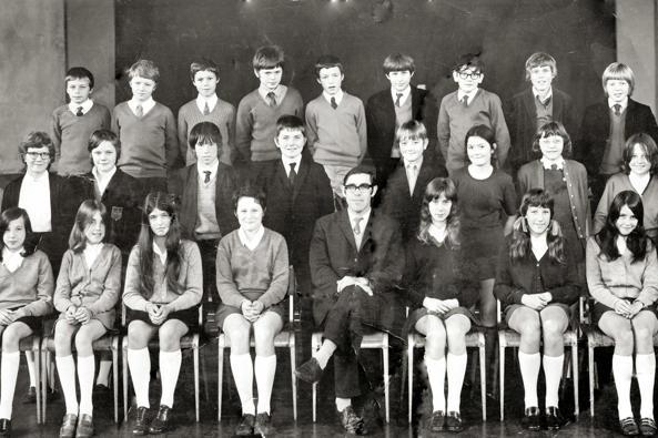 A class at Thorney Close Secondary Modern in the 1969 - 1970 era. Can you spot someone you know? Photo: Bill Hawkins.