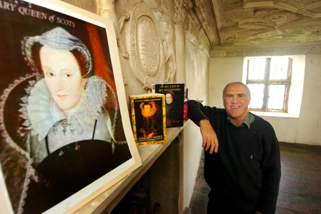 Pictured in the Mary Queen of Scots room in the Turret Houwse at Manor Lodge, Sheffield, is David Templeman Chairman of the Friends of Manor Lodge in 2008