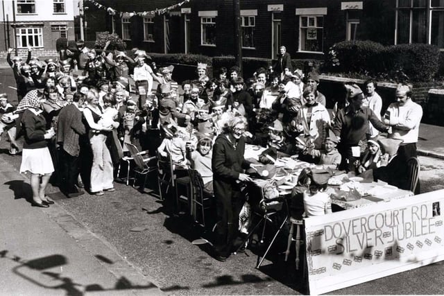 The Silver Jubilee street party on Dovercourt Road in June 1977