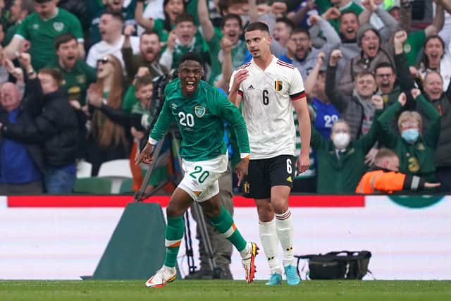 Republic of Ireland defender John Egan could not be happier for Chiedozie Ogbene after his "unbelievable" start to life as a senior international.