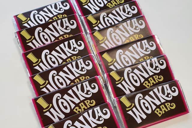 The information on the Wonka Bar labels related to a bar that has been out of production for at least five years
