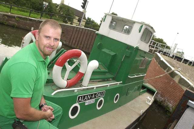 British Waterways worker Francis Potts, who helped save a drowning deer from the canal at Thorne in 2001