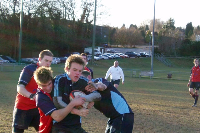 Birkdale School hosted a Rugby Sevens tournament  in 2006 pictured with Lady Manners students mid game