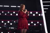 Hannah Rowe, of Penistone, Barnsley, performing on The Voice, where she was selected by Anne-Marie. Photo by Rachel Joseph/ITV