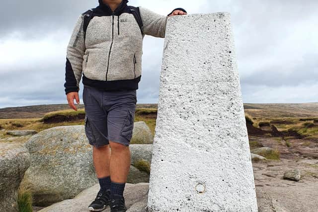 Edd Payling pictured near the top of the Snake Pass on his walk before he doscovered a crash