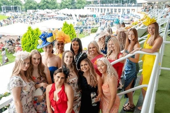 Some of the stunning outfits on display at the 2023 St Leger Festival at Doncaster Racecourse