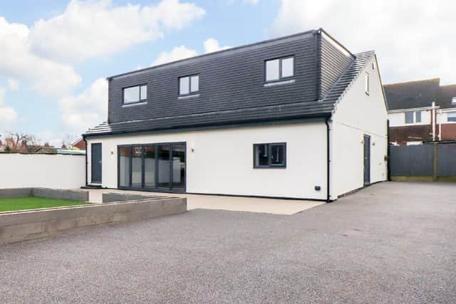 The bespoke property is approached via a resin-bonded driveway which provides ample off-street parking and turning space.