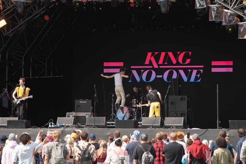 King No-One play the Castle Stage. Picture: Vernon Nash (290821-199)