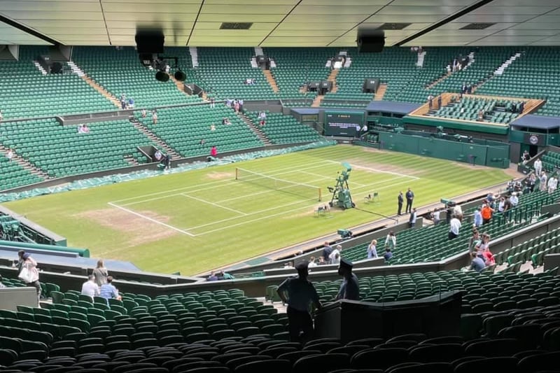 Derek Dunsire was lucky enough to be in the audience on Wimbledon's Central Court on Sunday, where he took this picture.