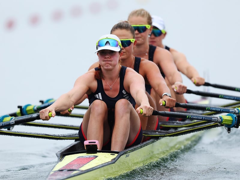 The quartet produced an outstanding performance in the Women’s Quadruple Sculls to finish first ahead as they shocked the Netherlands to finish first by a whisker.