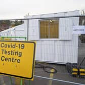 Sheffield Covid-19 testing centre on Shipton Street Car Park in Upperthorpe. Picture Scott Merrylees