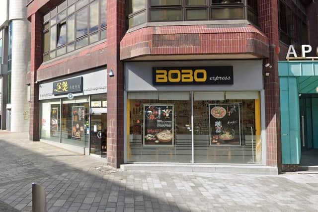 Bobo Cantonese restaurant in Sheffield city centre.