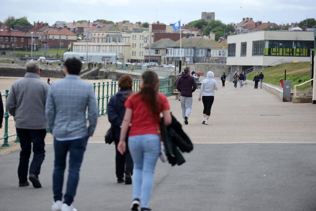 Windy conditions and lower temperatures compared to recent days has lead to fewer people on the city's seafront.