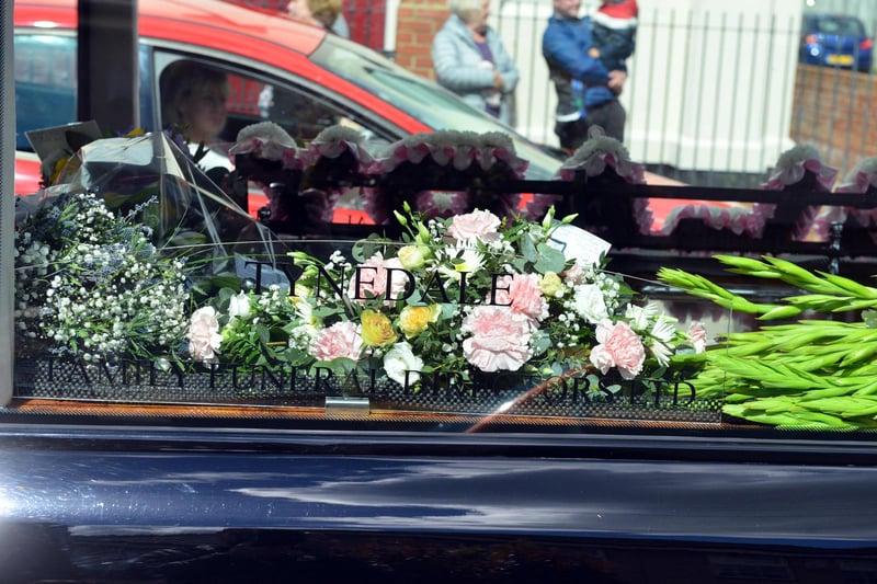 Funeral procession for Gladys Stonehouse.